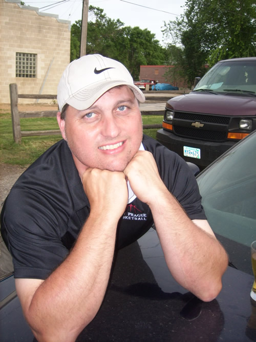 Jeff Bruder poses for his senior pictures - Class of 1987